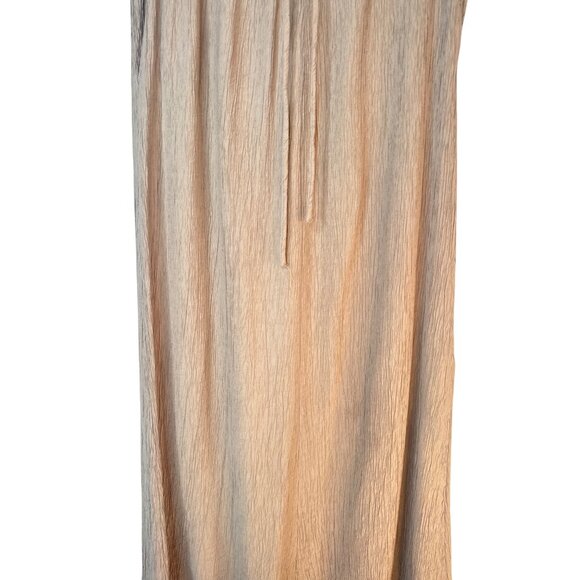 2/$30 ZARA XS Dark Beige Crinkle Textured Fabric Flowy Gauchos - Picture 7 of 15